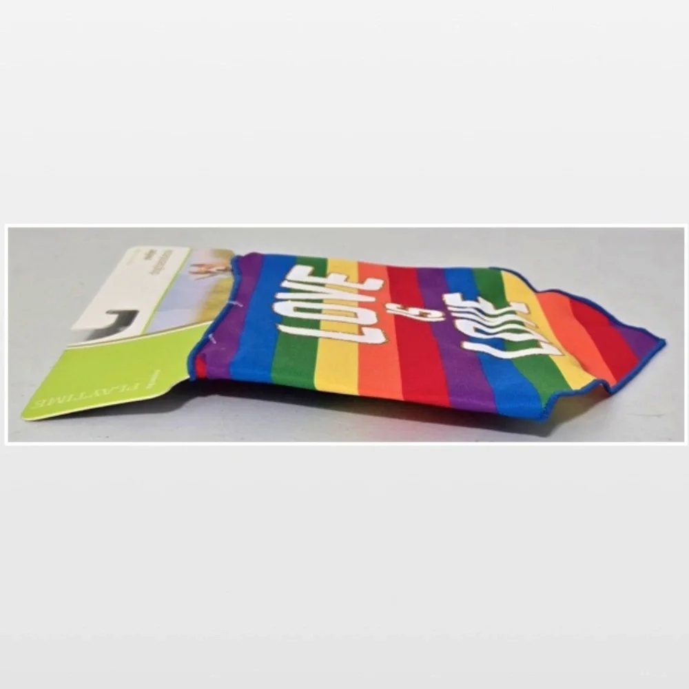 New Dog Bandana Pet Medium Large Love Is Love Rainbow Pride NWT